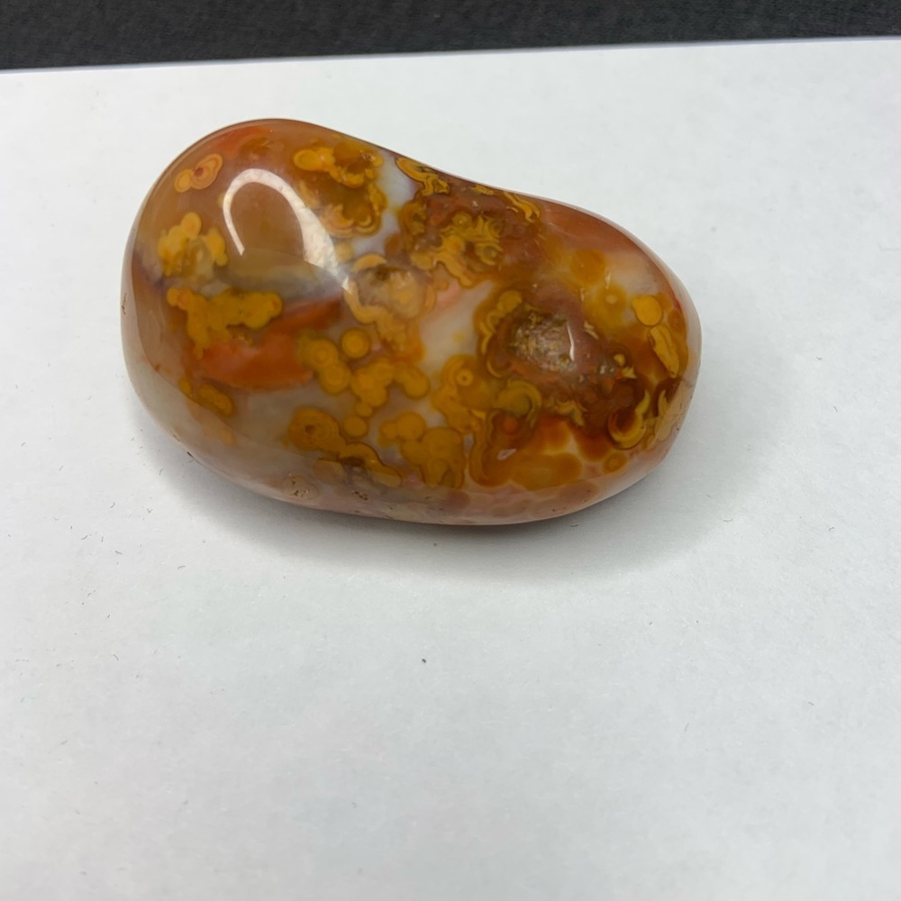 Orange/Red/White Agate Crystal